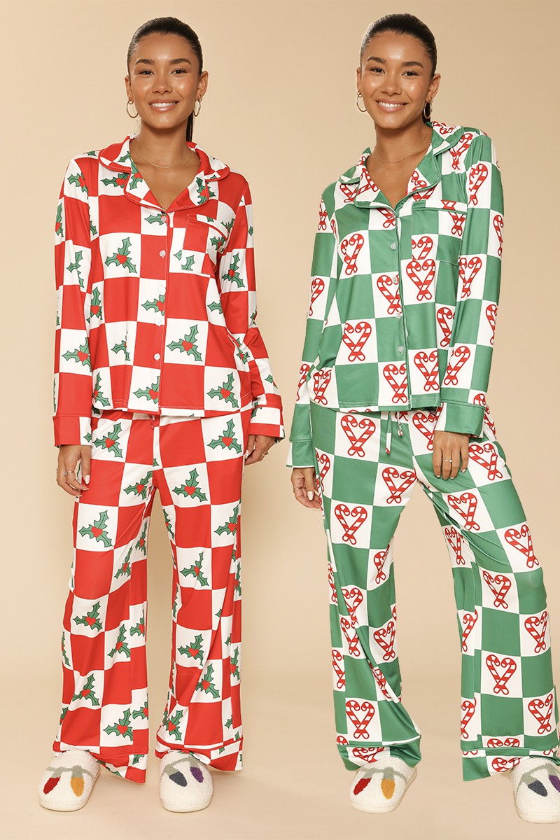 Christmas Pajamas - Red/Green