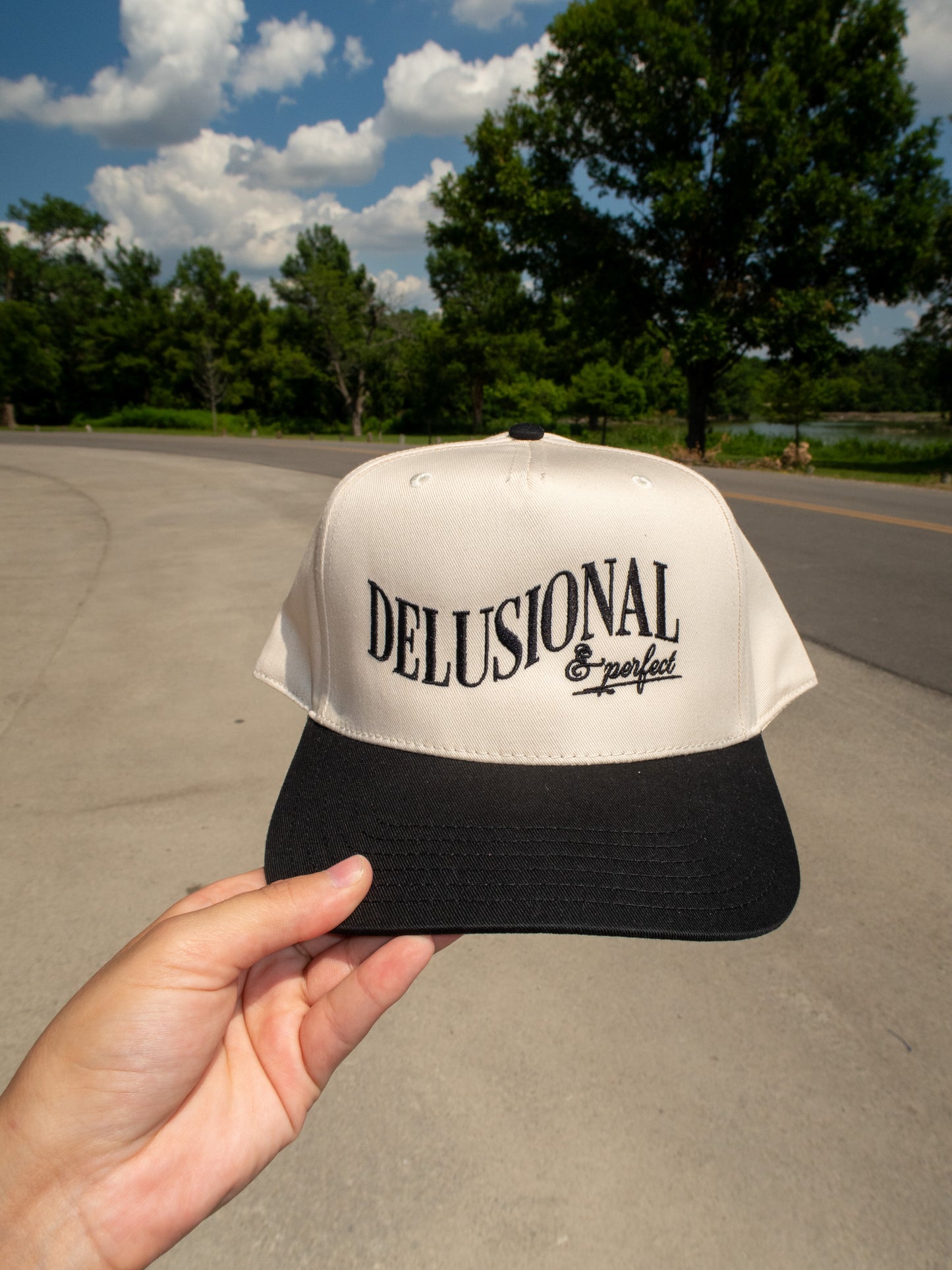 Delusional & Perfect Hat - Black/Natural