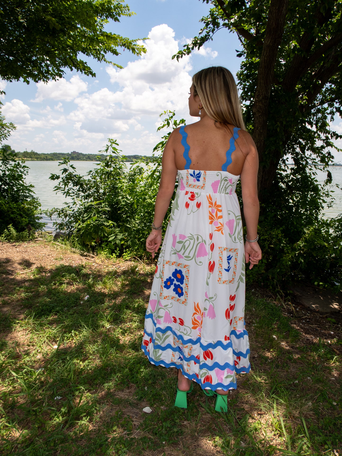 Cinque Terre Maxi Dress - White Multi