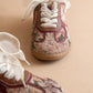 Tapestry Lace Up Sneakers - Mauve
