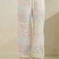Floral Textured Lounge Pants - Pastel