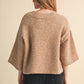 Elbow Length Sweater/Cardigan - Mocha Brown
