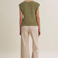 Chunky Knit Sweater Vest - Olive