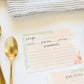 Keepsake Recipe Book