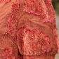 Ruffled V-neck Textured Top - Rust