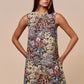 Sleeveless Tapestry Dress - Black Multi
