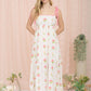 Floral Midi Dress - Pink/Yellow