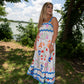 Cinque Terre Maxi Dress - White Multi