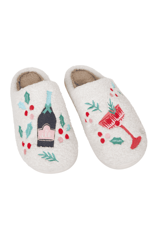 Holiday Cocktail Slippers