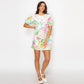 Garden Flower Lace Collar Mini Dress