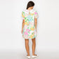 Garden Flower Lace Collar Mini Dress