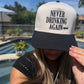 Never Drinking Again Hat - Black/Natural