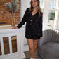 Tweed Blazer Romper - Black