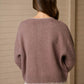 Floral Embroidered Knit Cardigan - Taupe