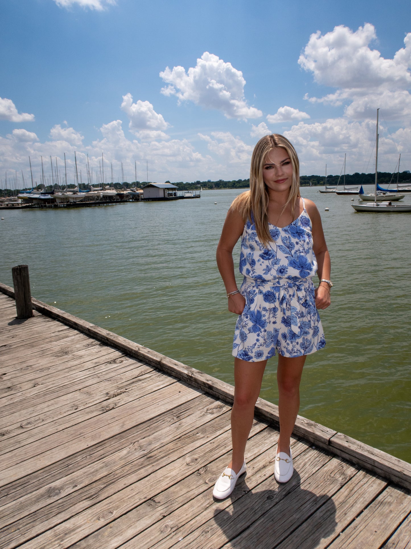 Bellagio Floral Shorts - Blue