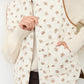 Floral Quilted Vest - Cream Multi