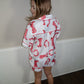 Pink Cowgirl Pajama Set - White