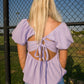 A Win's a Win Puff Sleeve Blouse - Lavender