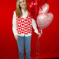 Crushin' on You Heart Sweater Vest - Red/White