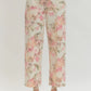Floral Pants - Ecru/Pink