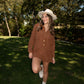 Brown Sugar Corduroy Romper - Brownie