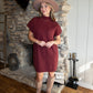 Chloe Sweater Dress - Cranberry