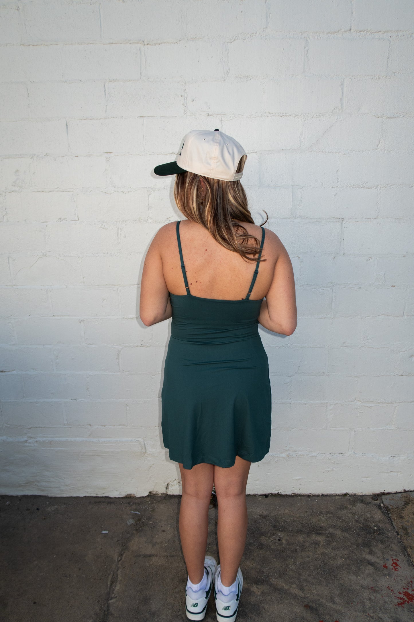 Can't Pinch Me Athletic Dress - Forest Green