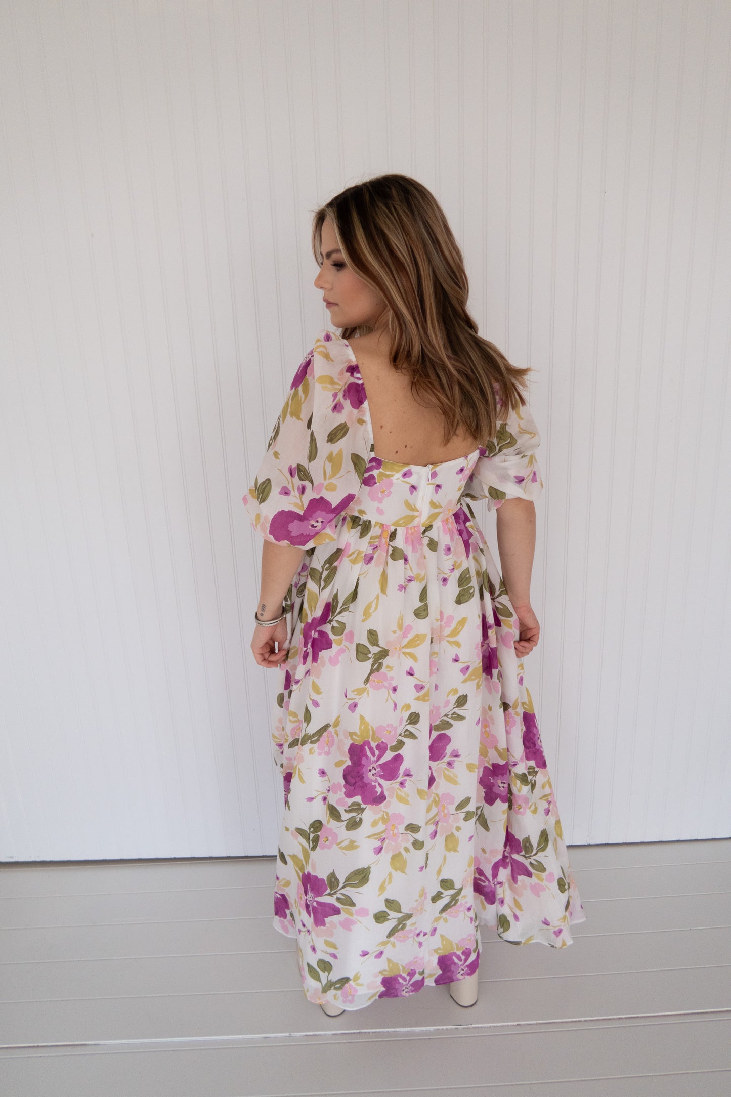 Violet Dreams Floral Maxi Dress - Multi