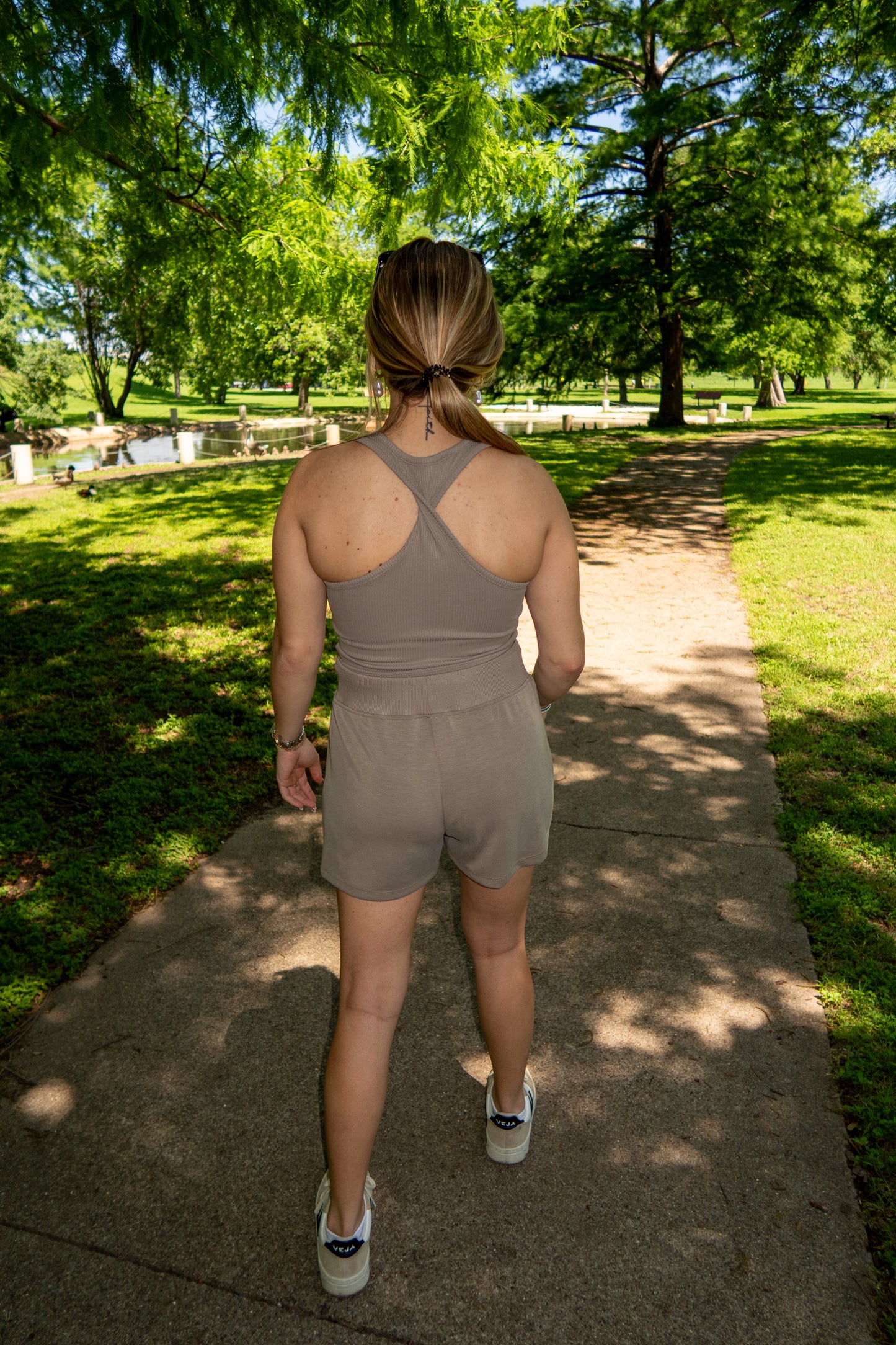 Ribbed Tank - Warm Gray