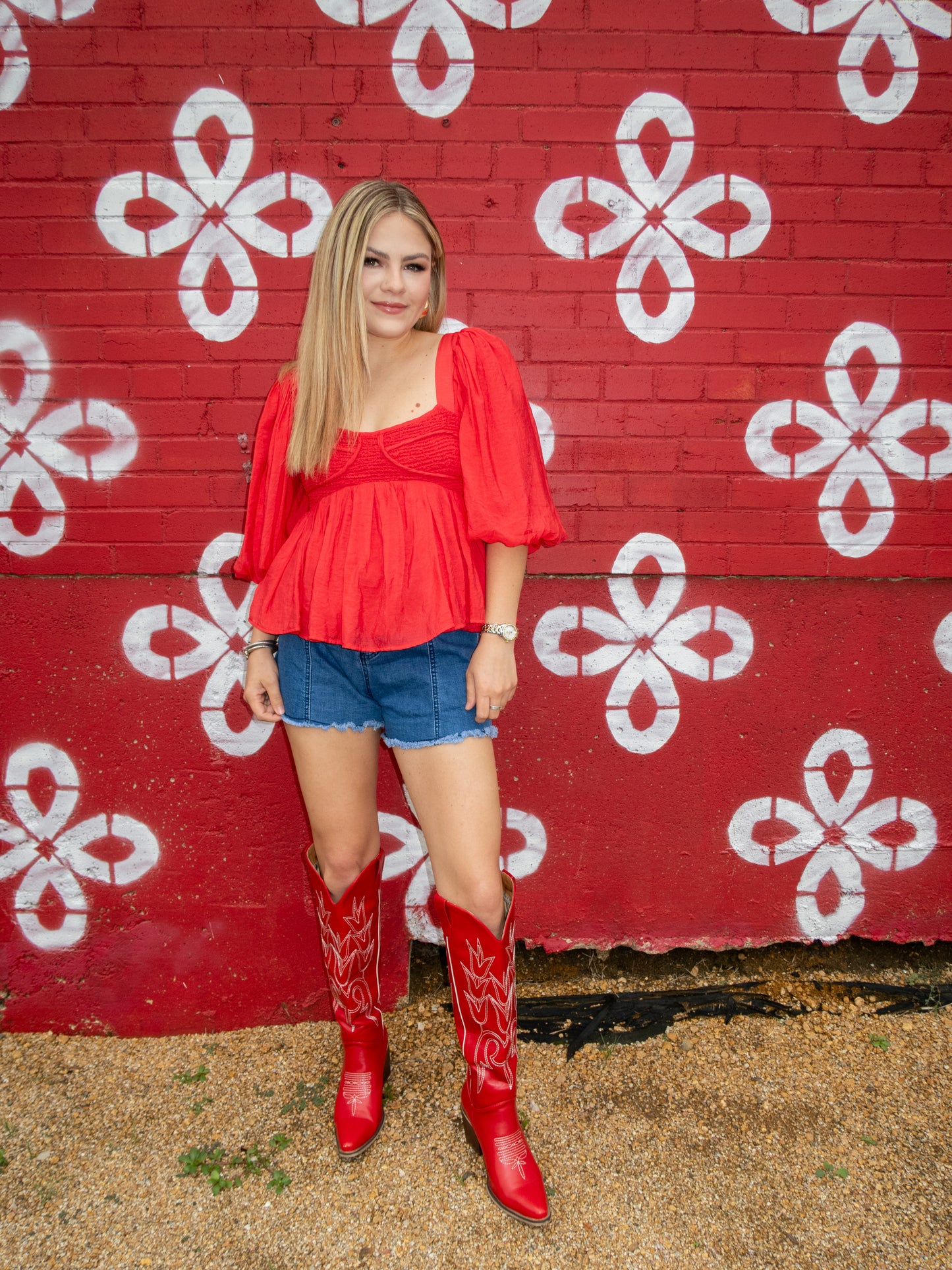 Caroline Blouse - Red