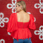 Caroline Blouse - Red