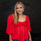 Caroline Blouse - Red