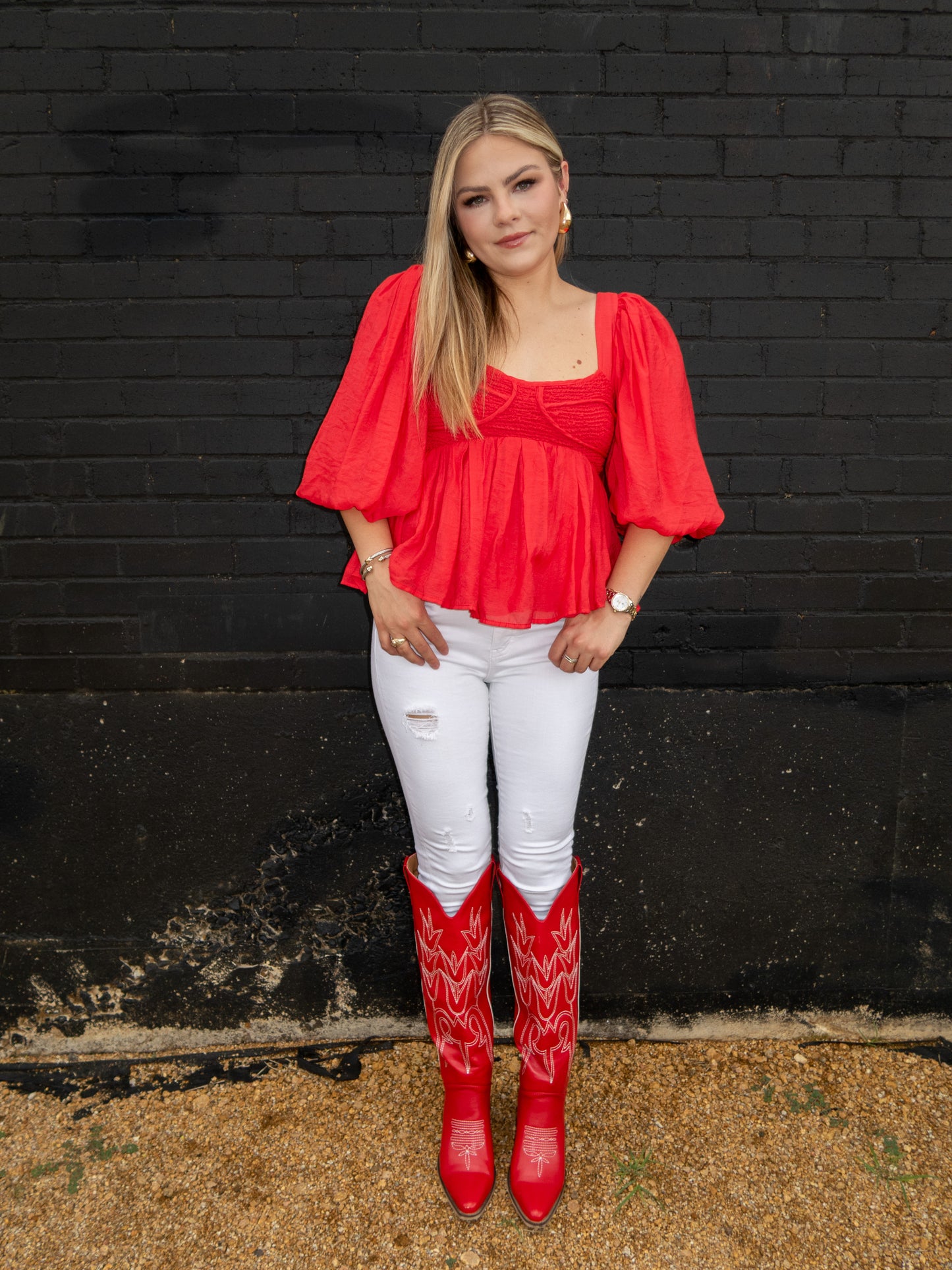 Caroline Blouse - Red