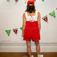 Overall Romper - Red