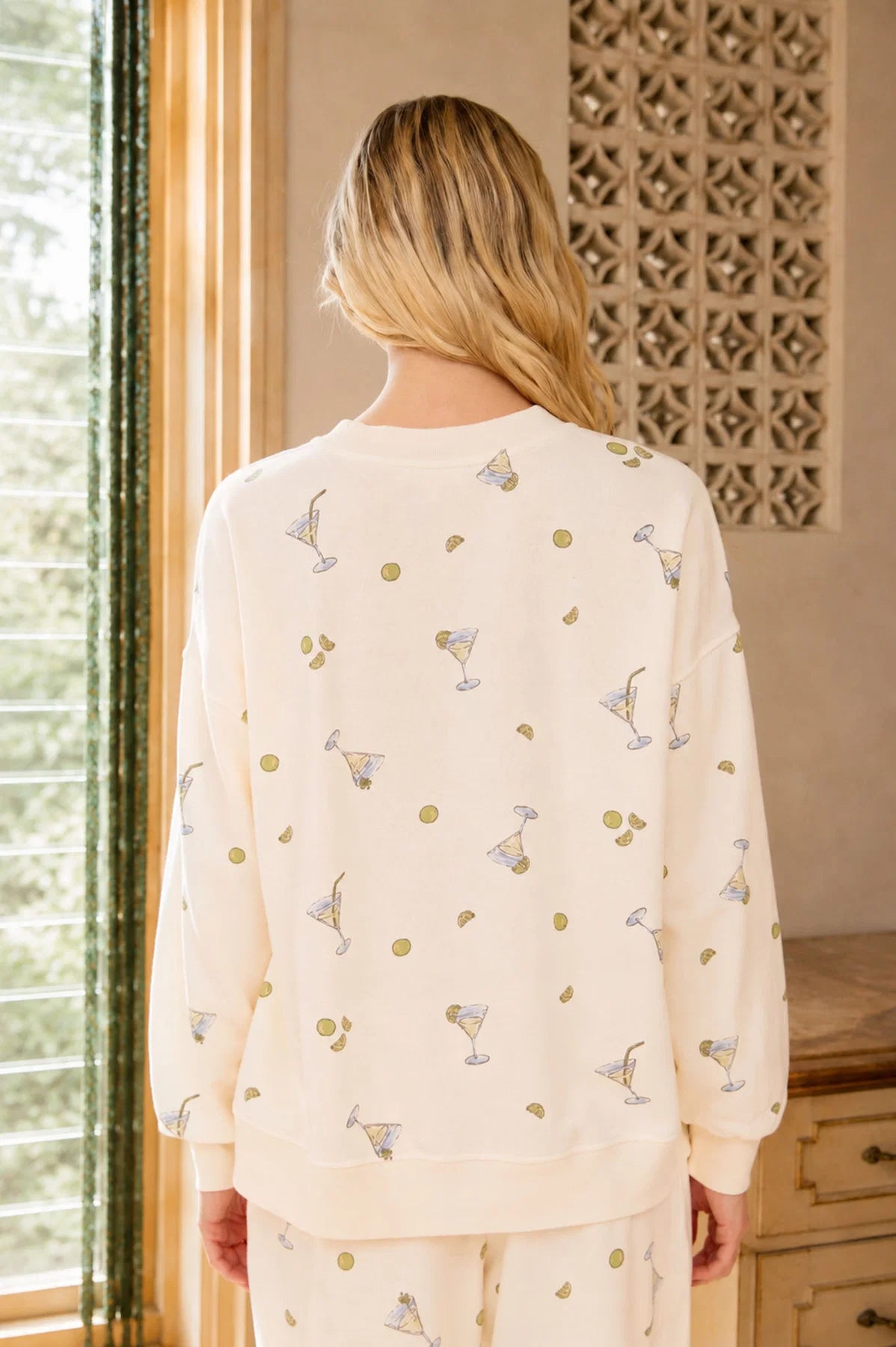 Martini Crewneck Sweatshirt - Ivory