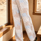 Quilted Patchwork Pants - Khaki Multi