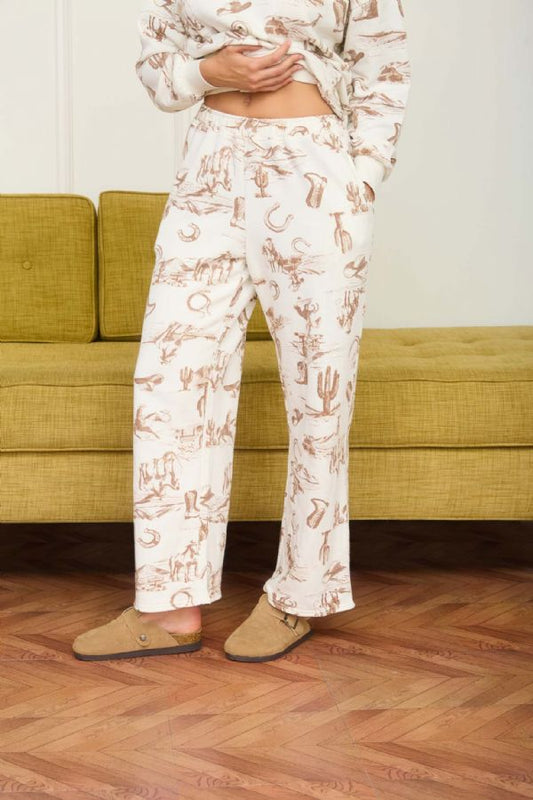 Western Print Sweatpants