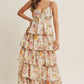 Floral Tiered Maxi Dress - Buttercream