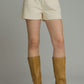 Gold Detail Shorts - Ecru