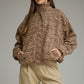 Zebra Bomber Jacket - Camel