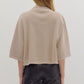 Short Sleeve Knit Top - Stone