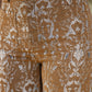 Floral Jacquard Pants - Brown