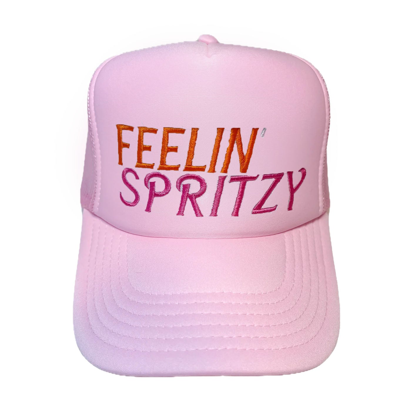 Feelin' Spritzy Trucker Hat - Light Pink