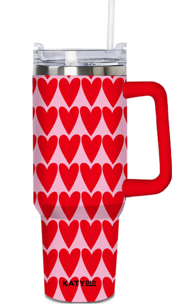 Heart Tumbler - Pink/Red